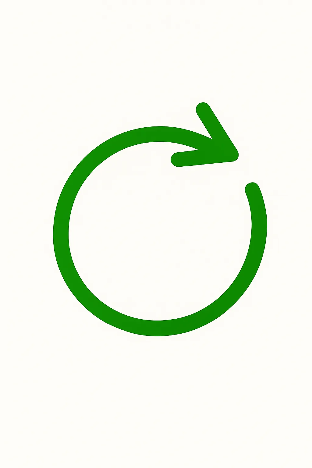 Ilustracija kruga reciklaže sa listom i simbolima ponovne upotrebe