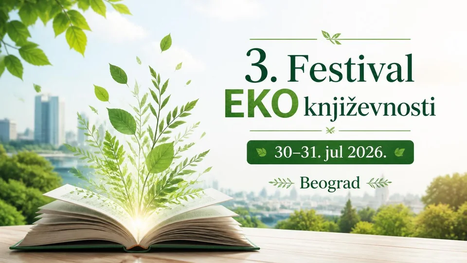 Otvorena knjiga i zelenilo sa najavom 3. Festivala EKO književnosti u Beogradu 30. i 31. jula 2026.