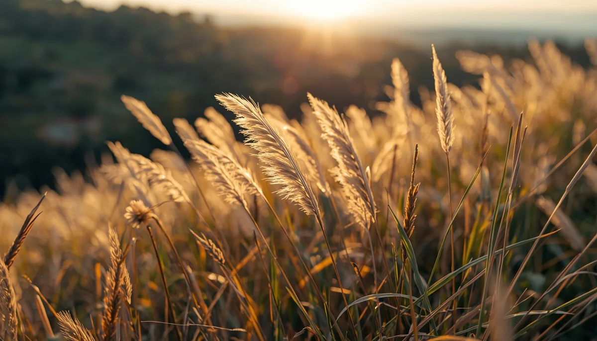 Suve trave na lesnoj padini kao ilustracija lesnih zaravni i stepskih staništa Vojvodine.