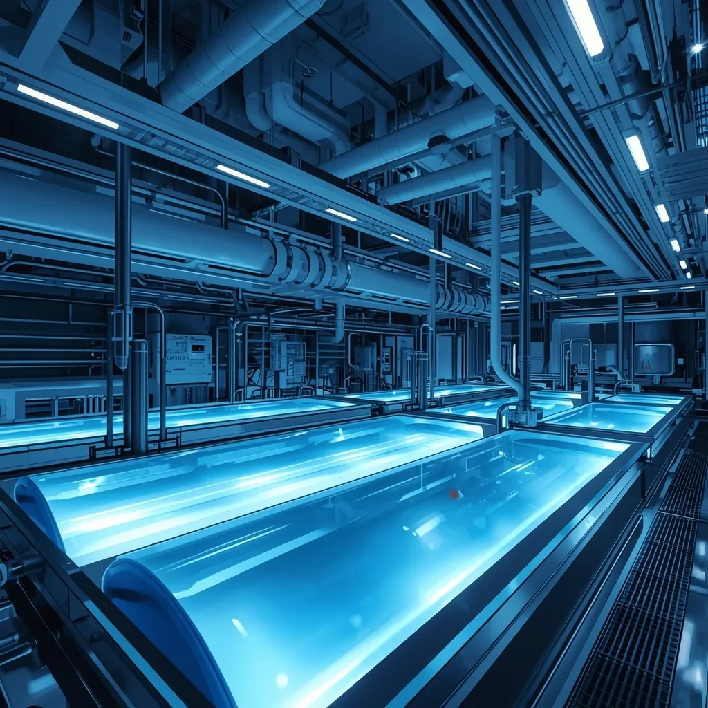 Tunelska i cevna infrastruktura sa vodenim tokom kao ilustracija savremenih tehnologija u tretmanu otpadnih voda.