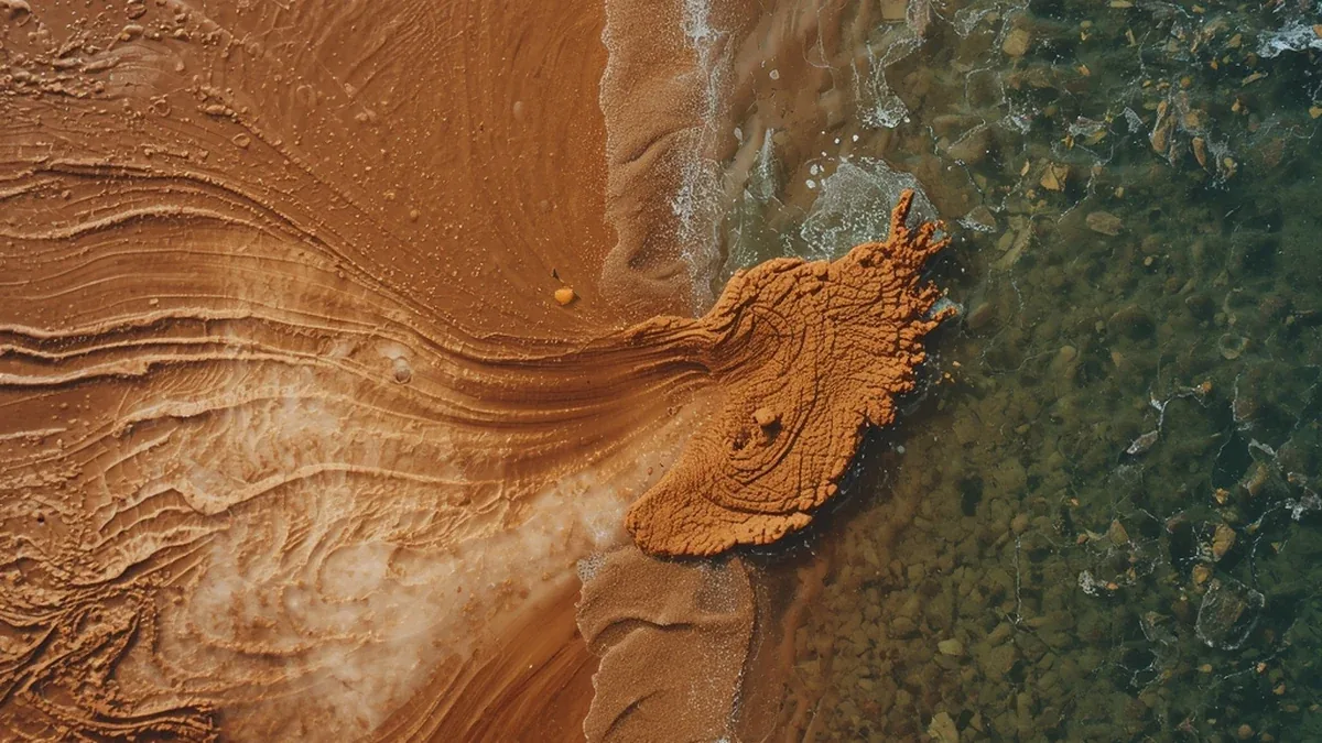 Sedimentni nanos koji ulazi u vodotok kao ilustracija transporta nanosa i promena u rečnim sistemima Balkana.