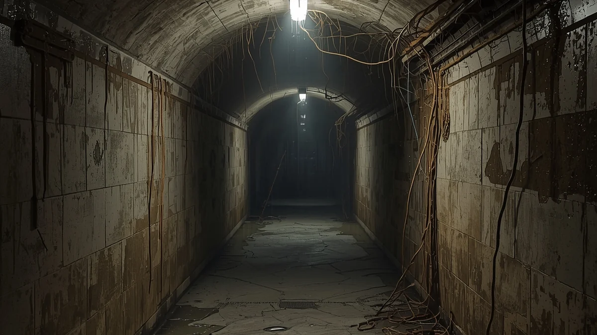 Oštećen i vlažan podzemni tunel kao ilustracija starenja kanalizacione infrastrukture.