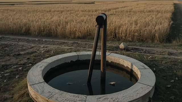 Bunar u polju – ilustracija arsena u podzemnim vodama Vojvodine.