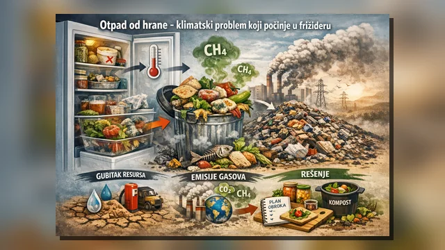 Otpad od hrane – klimatski problem koji počinje u frižideru