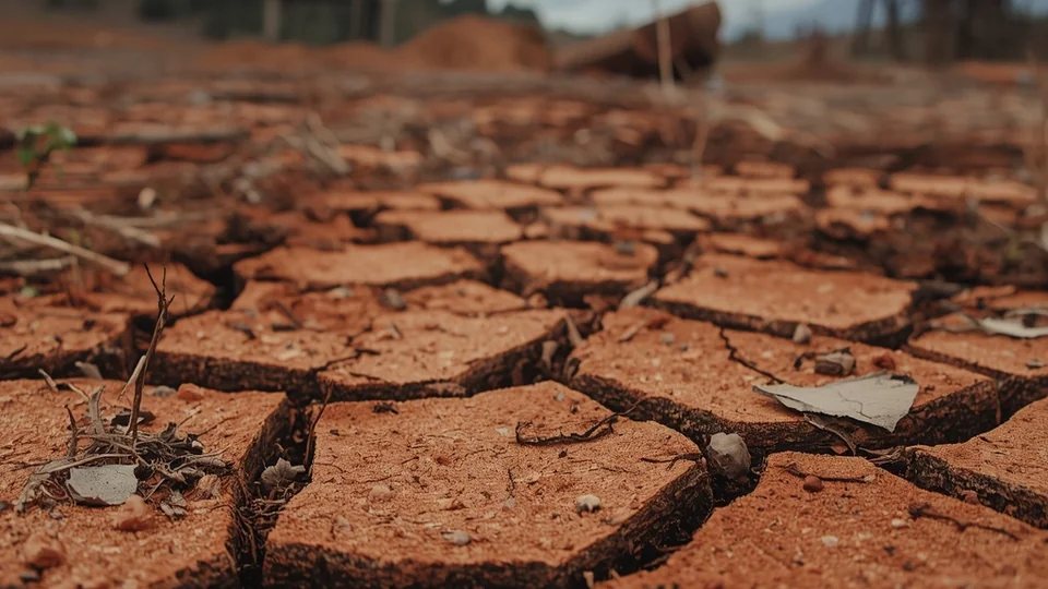 Ispucalo zemljište – ilustracija teških metala u zemljištu.