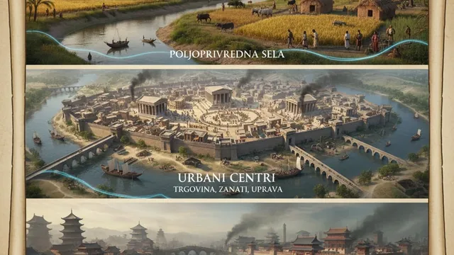 Kako su nastali prvi gradovi: od poljoprivrednih sela do urbanih centara