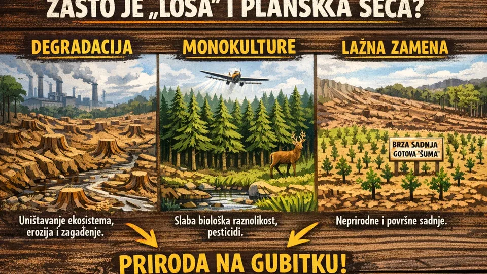 Loša i planska seča šuma