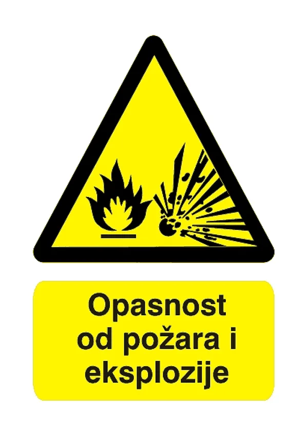 BZR znak A4: Opasnost od požara i eksplozije (A4)