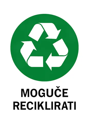 Zeleni simbol: moguće reciklirati